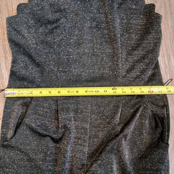 Black Sparkly Jumpsuit Pockets Size 13 - Picture 12 of 15